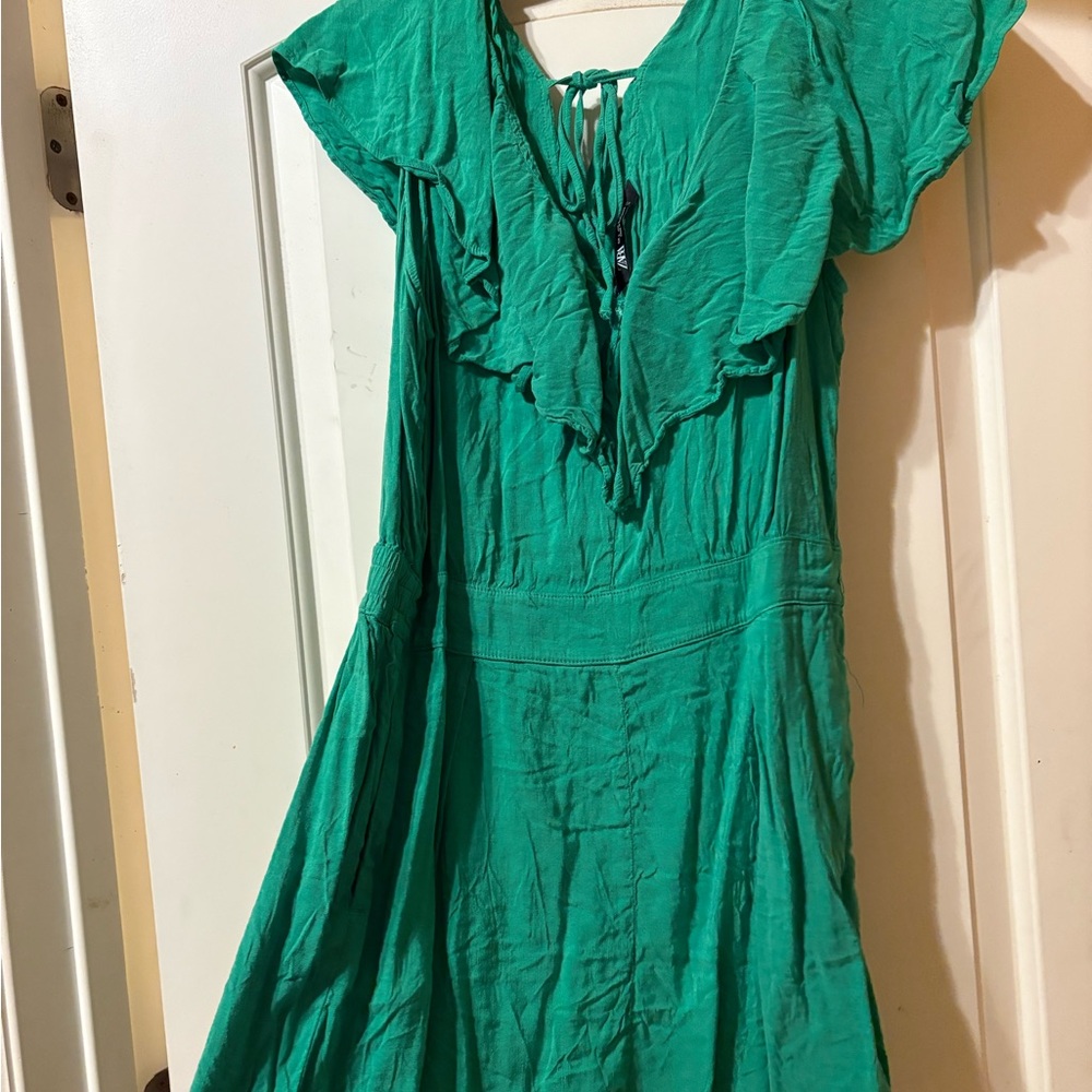 Zara Vibrant Green Mini Dress